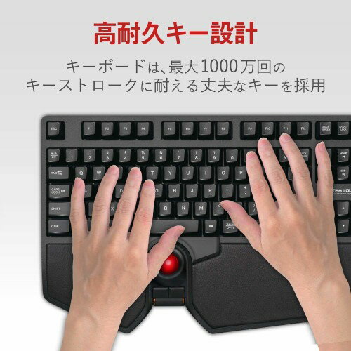 ELECOM ワイヤレスフルキーボード TK-TB01DMBK