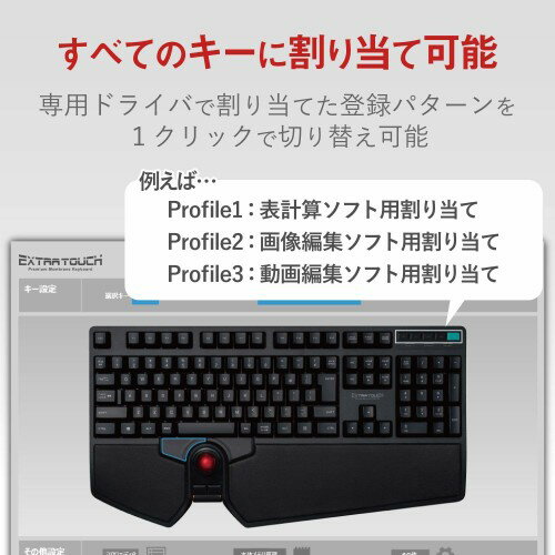 ELECOM ワイヤレスフルキーボード TK-TB01DMBK