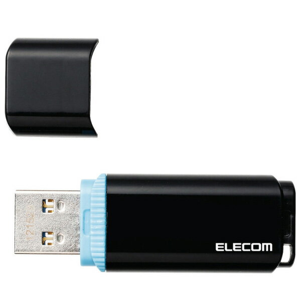 ELECOM エレコム USBメモリー/USB3.1 Gen1 対応/セキュリティ機能対応/32GB/キャップ式/ブルー MF-BBU3032GBU