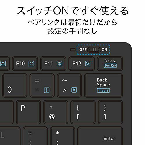 エレコム Bluetoothミニキーボード パンタグラフ式 ブラック TK-FBP102BK/EC