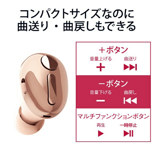 エレコム ヘッドセット Bluetooth ワイヤレスイヤホン 片耳 Type-C LBT-HSC30MPGD(1個)