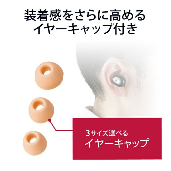 エレコム ヘッドセット Bluetooth ワイヤレスイヤホン 片耳 Type-C LBT-HSC30MPGD(1個)