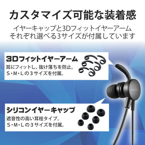 ELECOM 両耳耳栓タイプUSBヘッドセット HS-EP15UBK