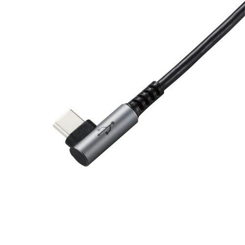 エレコム USBケーブル USB2.0 C-C Type-Cケーブル 3A出力 PD対応 L字コネクタ 1.5m(1個)