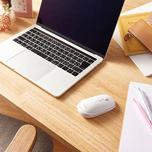 エレコム ワイヤレスマウス Bluetooth 無線 BlueLED 28mm 4ボタン M-TM10BBWH／EC(1個)