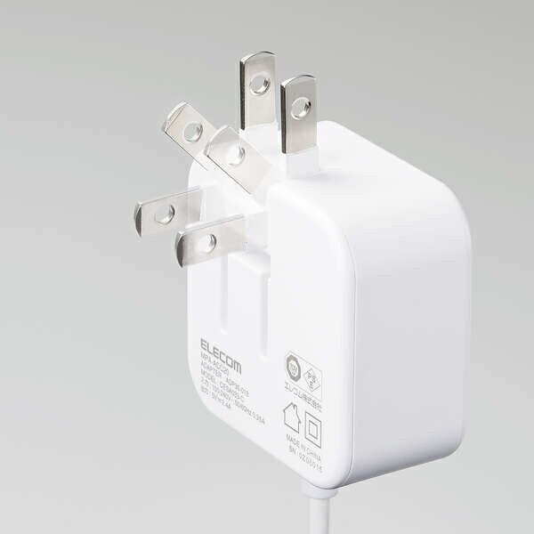 エレコム スマホ充電器 AC充電器 タイプC USB-C ケーブル一体型 1.5m MPA-ACC20WF(1個)