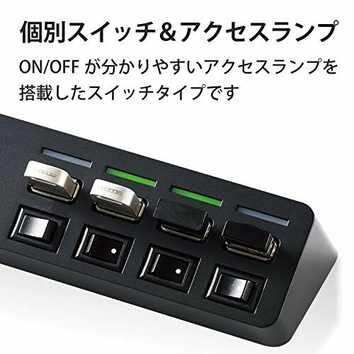 エレコム USBハブ USB3.0 4ポート バスパワー U3H-S418BBK／EC(1個)