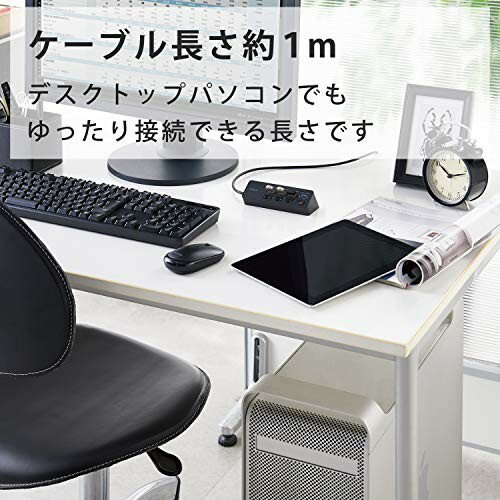 エレコム USBハブ USB3.0 4ポート バスパワー U3H-S418BBK／EC(1個)
