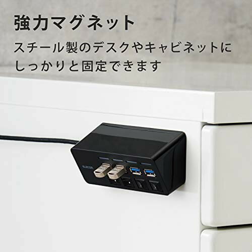エレコム USBハブ USB3.0 4ポート バスパワー U3H-S418BBK／EC(1個)