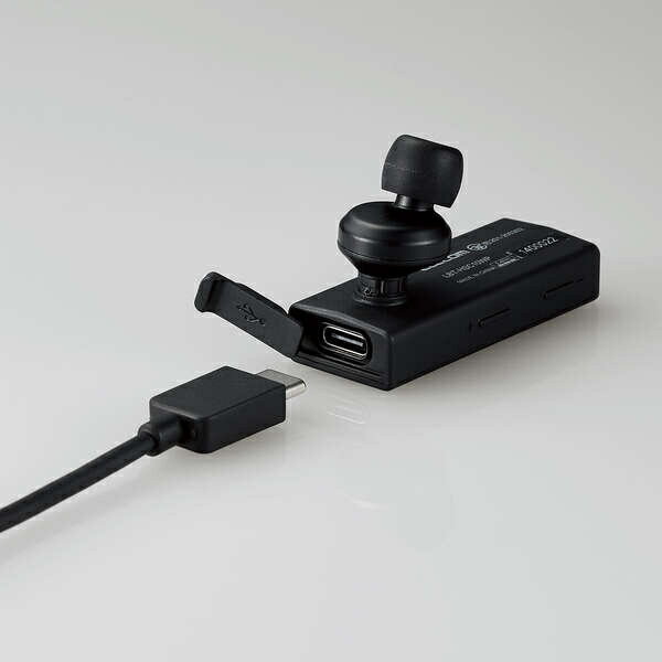 エレコム ヘッドセット Bluetooth 片耳 防水 IPX5対応 ブラック LBT-HSC10WPMPBK(1個)