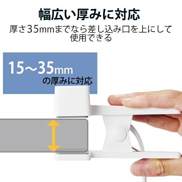 エレコム 延長コード 電源タップ コンセント 2.5m 3個口 雷サージ WH(1個)
