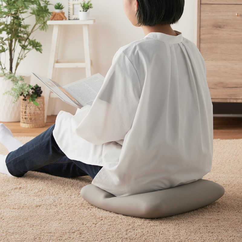 エレコム スクエアバランスクッション 45cm グレー HCF-BBSGY(1個)