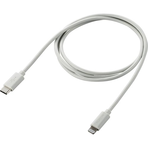 【楽天市場】エレコム エレコム ライトニングケーブル Type-C-Lightning 1m シルバー U2C-APCL10SV(1本