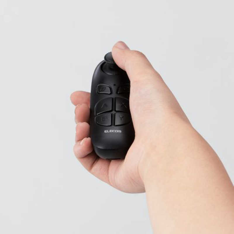 エレコム Bluetoothリモコン VR用 iOS・Android対応 収納袋付 ブラック JC-VRR05BK(1個)