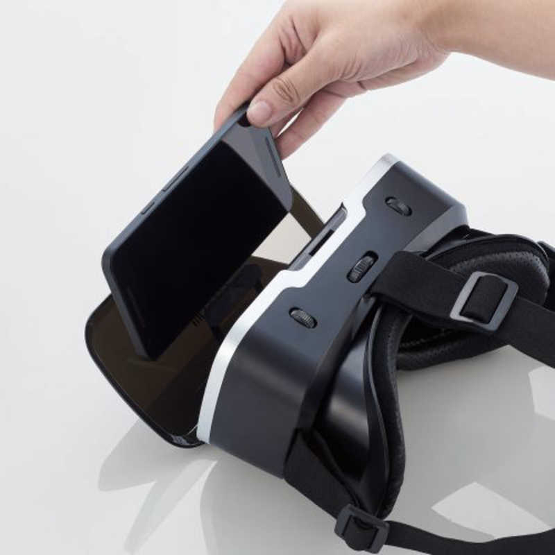 エレコム VRゴーグル スマホ 4.8～7インチ対応 ブラック VRG-M02BK(1台)