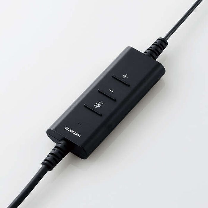 エレコム ヘッドセット 有線 片耳 マイク付 折りたたみ式 ブラック HS-HP100UNCBK(1個)