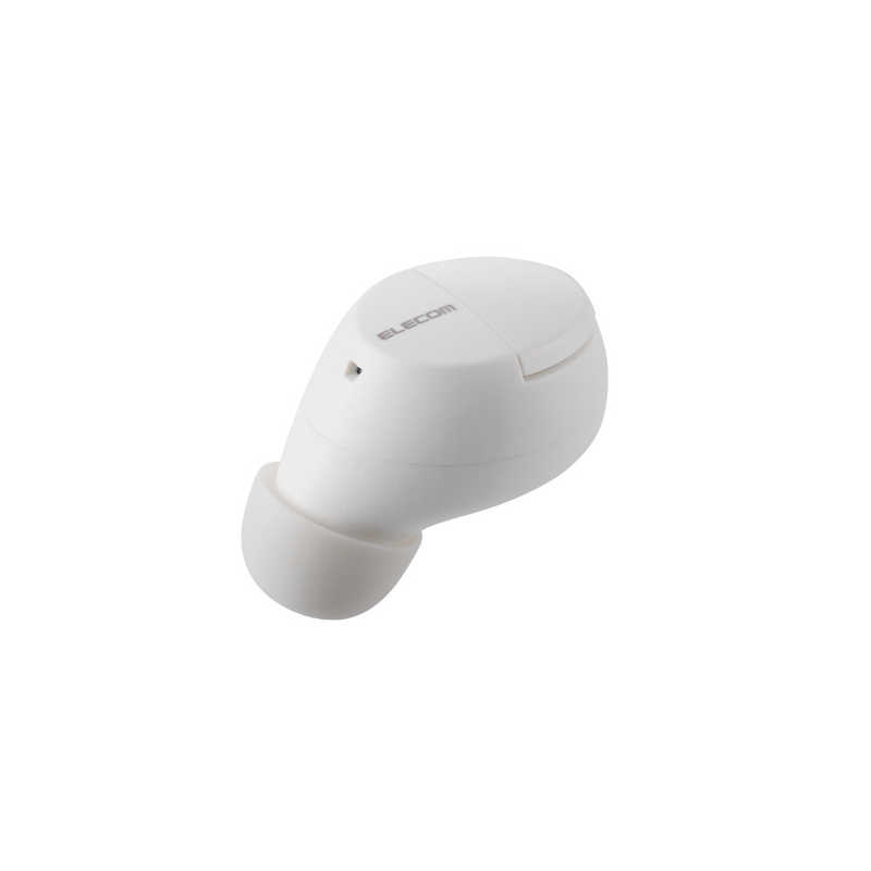 エレコム ワイヤレスイヤホン Bluetooth 無線 AAC対応 ホワイト LBT-TWS12WH(1個)