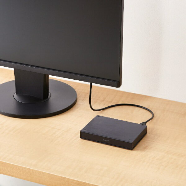 エレコム HDD 外付け 2TB ポータブル 2.5インチ テレビ ブラック ELP-PTV020UBK(1台)