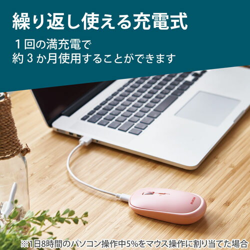 ELECOM Slint モバイルマウス ピンク M-TM15BBPN