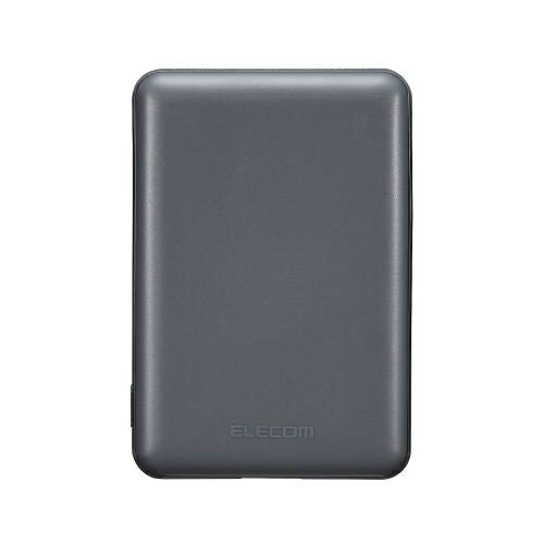 エレコム モバイルバッテリー  Type-C 5000mAh 12w 充電器 iPhone ダークグレー(1個)