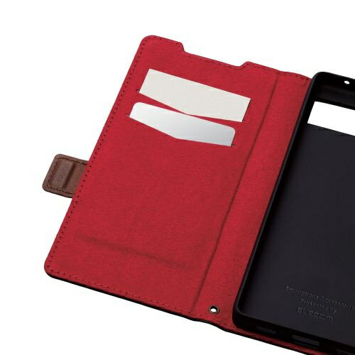 ELECOM ソフトレザーケース 耐衝撃 ステッチ ブラック PM-P221PLFYBK