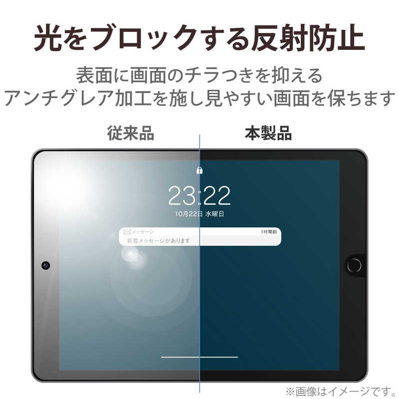 エレコム iPad Pro 12.9インチ用 フィルム ペーパーライク 上質紙 アンチグレア(1枚)