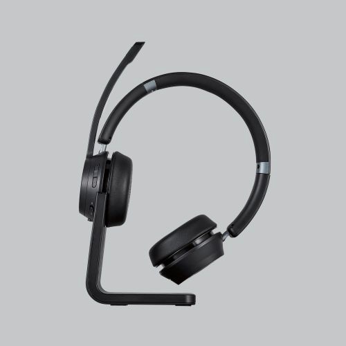 ELECOM オーバーヘッドタイプ充電台付ステレオBluetoothヘッドセット LBT-HSOH21BK
