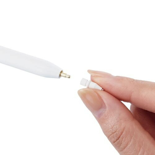 エレコム タッチペン スタイラスペン 充電式 金属製ペン先 極細 ホワイト(1個)