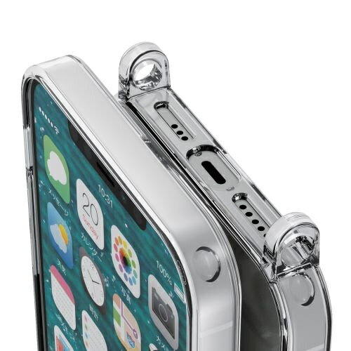 エレコム iPhone 12 Pro／12用ケース ハイブリッド カバー 衝撃吸収 クリア(1個)