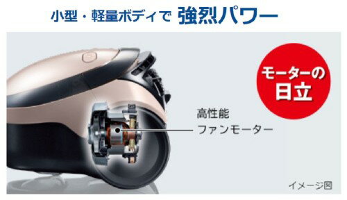 HITACHI（日立）紙パック式クリーナー CV-PE300 日立 HITACHI（日立） CV-PE300-R 紙パック式掃除機 「かる