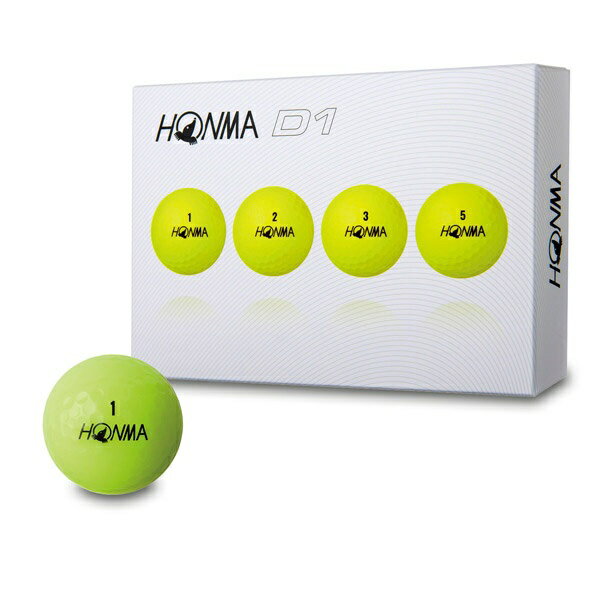楽天市場 本間ゴルフ Honma ゴルフボール Honma New D1 ボール 1ダース 12球 イエロー Bt年モデル 価格 比較 商品価格ナビ
