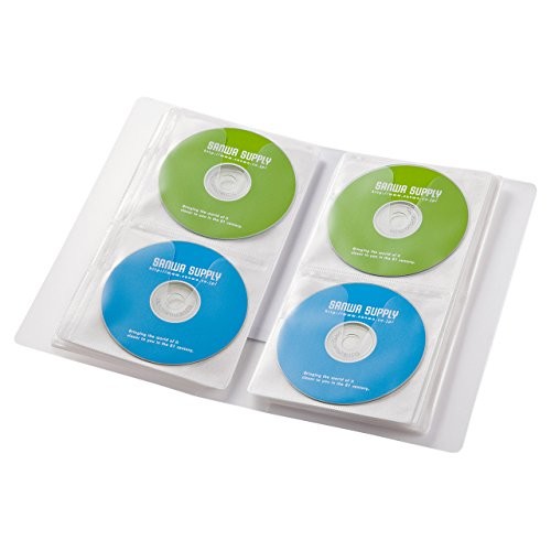 サンワサプライ blu-rayディスクファイルケース  収納 クリア fcd-flbd64c