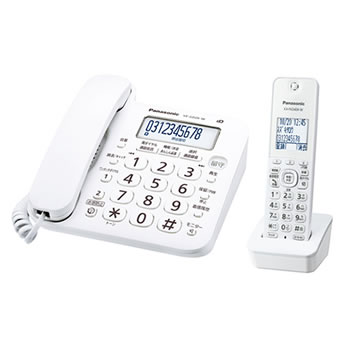 Panasonic コードレス電話機 RU・RU・RU VE-GD26DL-W
