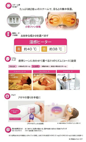 Panasonic  目もとエステ 温感タイプ EH-CSW66-W