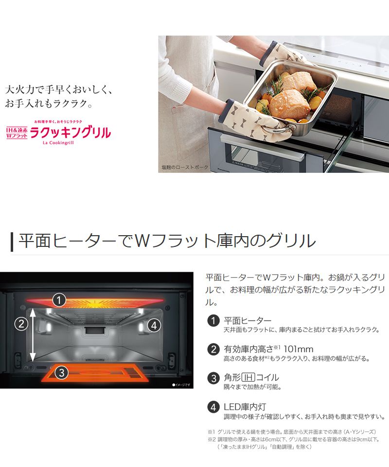 Panasonic IHクッキングヒーター ビルトイン Aタイプ KZ-AN36S