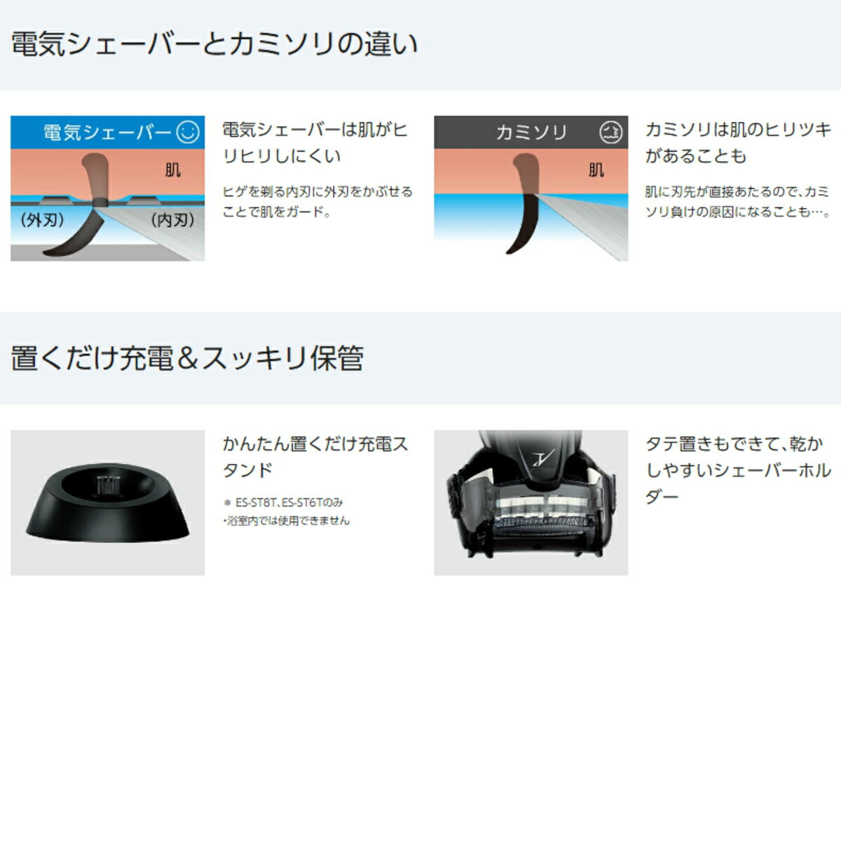 Panasonic ラムダッシュ リニアシェーバー ブラック ES-ST6T-K