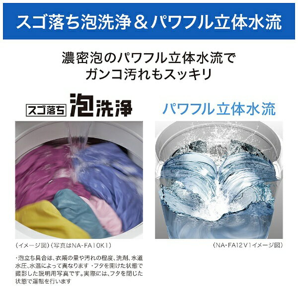Panasonic 縦型洗濯乾燥機 NA-FW10K1-N