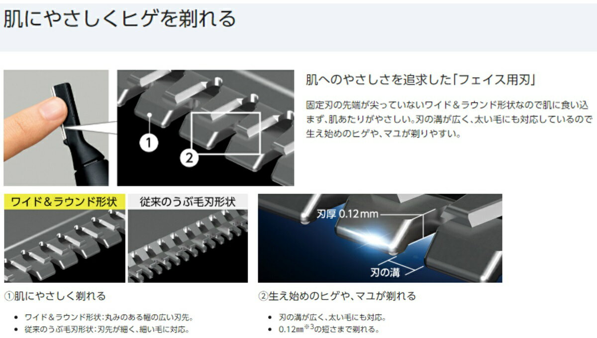 市場 新品 眉毛 ファーストフェイスシェーバー 1週間以内発送 ヒゲ パナソニック