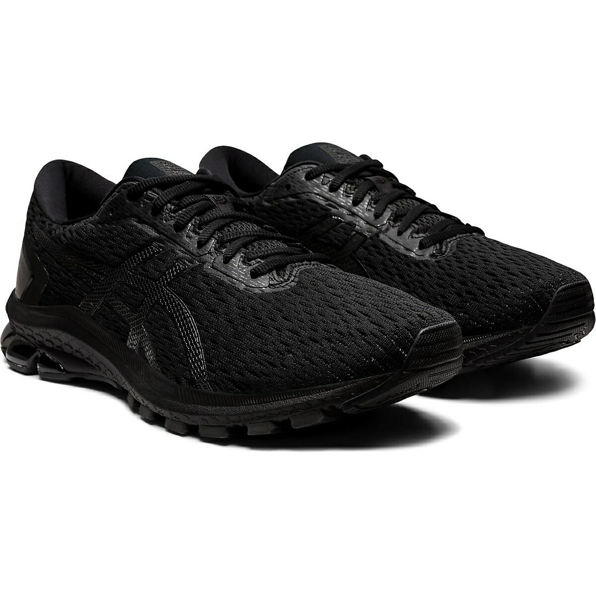 asics black black