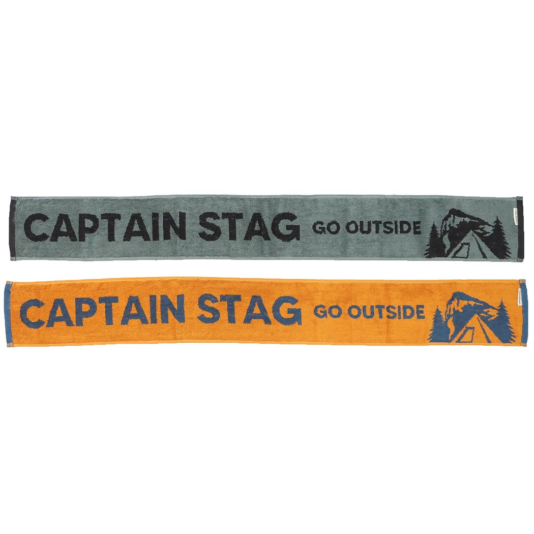 キャプテンスタッグ マフラータオル ジャガードスリムロングタオル マフラーキャンプ CAPTAIN STAG 林タオル ジョギング グッズ ホワイトデー