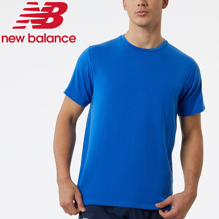 正規激安 ニューバランス メンズ 陸上 ランニング 半袖Tシャツ プリンテッドショートスリーブTシャツ MT23223 ブラック×グレー New  Balance