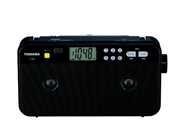TOSHIBA AM/FMステレオホームラジオ TY-SR66(K)
