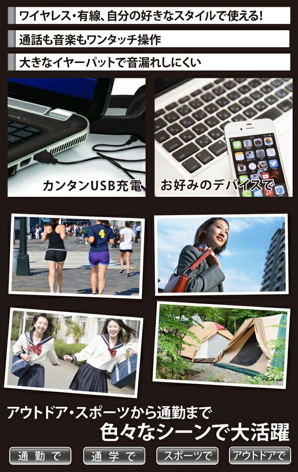 楽天市場】平野商会 平野商会 Bluetoothヘッドホン マイク付 HRN