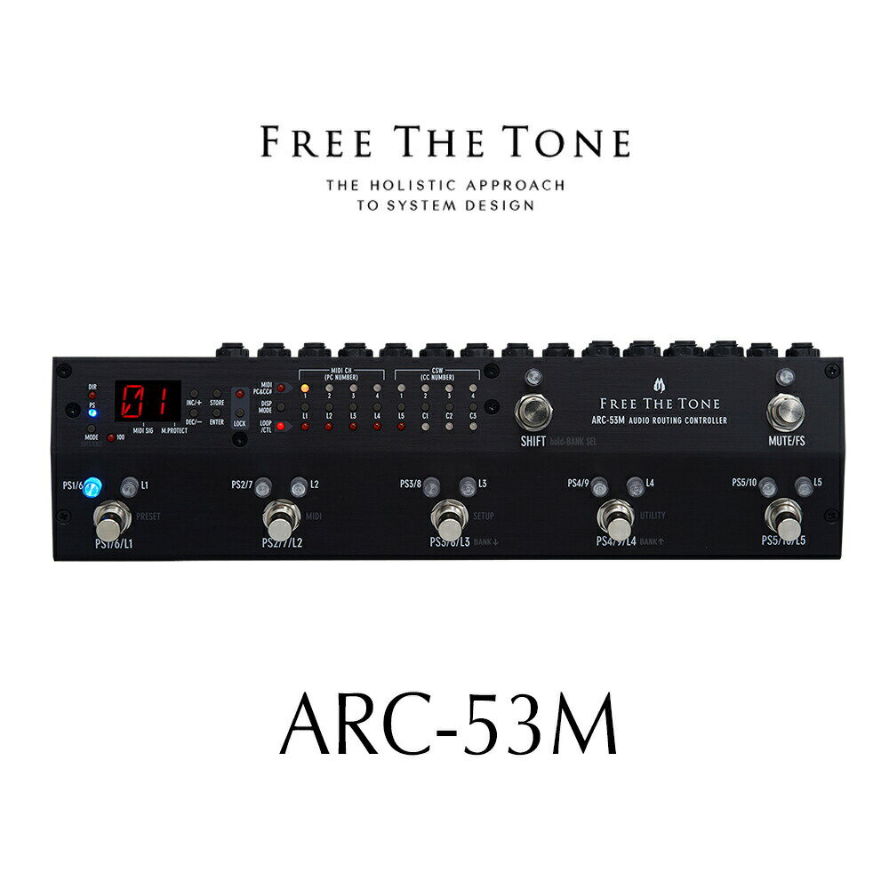 午前12時前のご注文は当日発送 Free The Tone ARC-53M (Black) ver.2.0