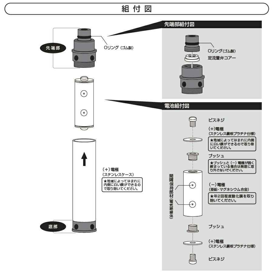 水環境電池 Hybrid浄水カートリッジ TA-1L(タカギ蛇口用) - キッチン/食器