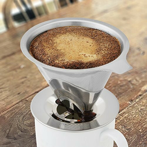 ペーパーフィルターのいらないステンレスコーヒードリッパー 102 2-4杯用(1コ入)