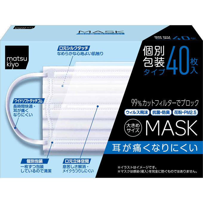 楽天市場 アイテム アイテム Matsukiyo 耳が痛くなりにくいマスク 大きめ 価格比較 商品価格ナビ
