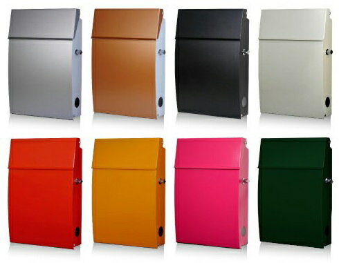 壁付け シンプルでおしゃれ 】 EUROデザイナーズポスト鍵付きレバータイプ