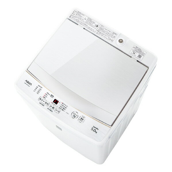 楽天市場】アクア AQW-G50HJ-W アクア 5.0kg 全自動洗濯機 ホワイト 