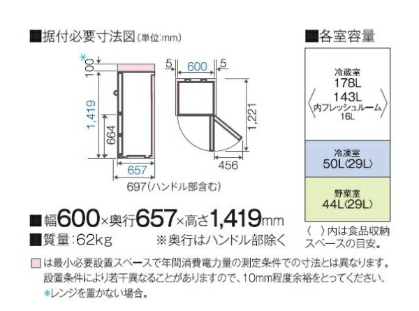 【楽天市場】アクア AQUA 3ドア冷蔵庫 AQR-27K(W) | 価格比較 - 商品価格ナビ